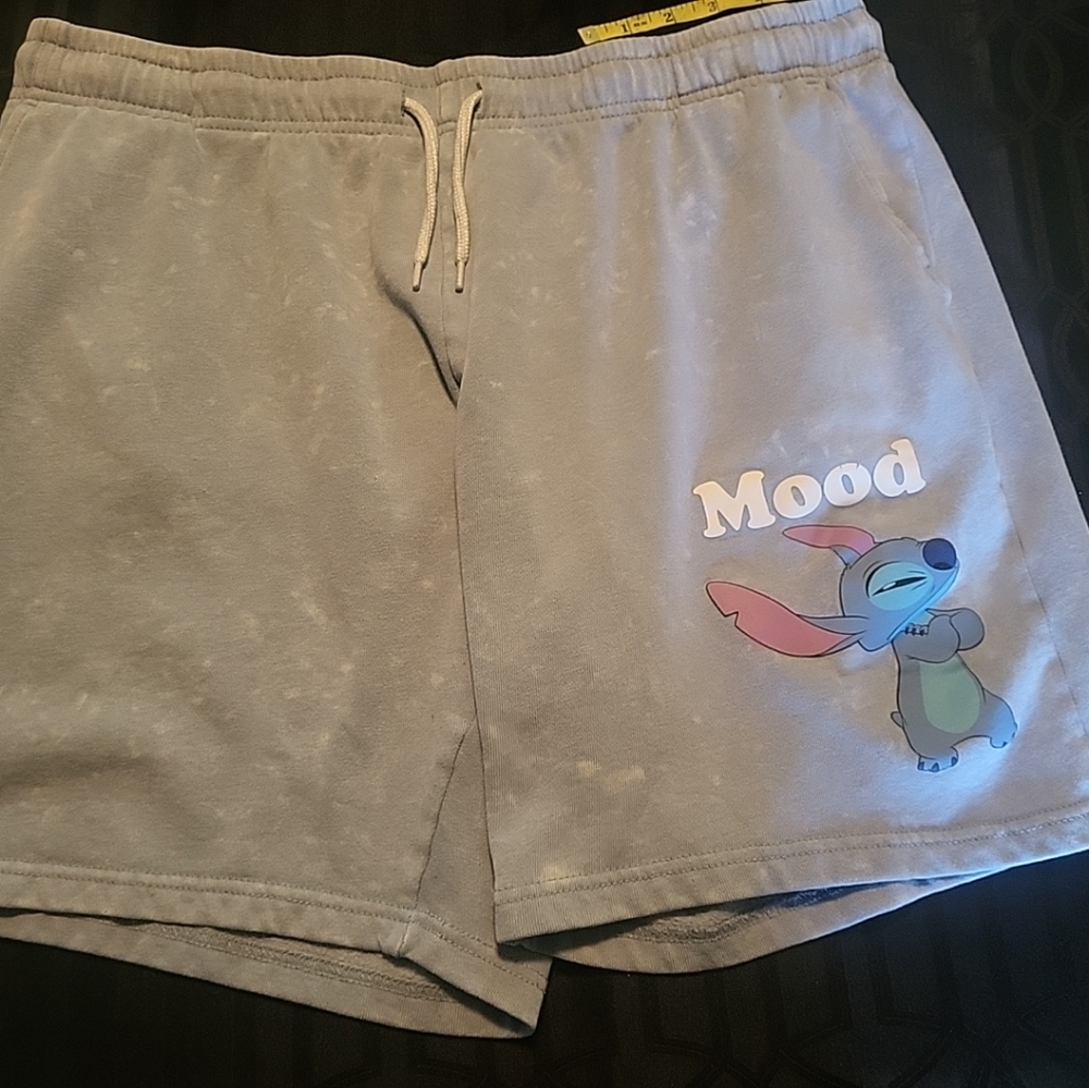 Disney's Stitch Blue Mood Shorts Womens